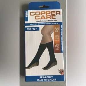 NIB COPPER CARE Compression Socks - OS - Unisex